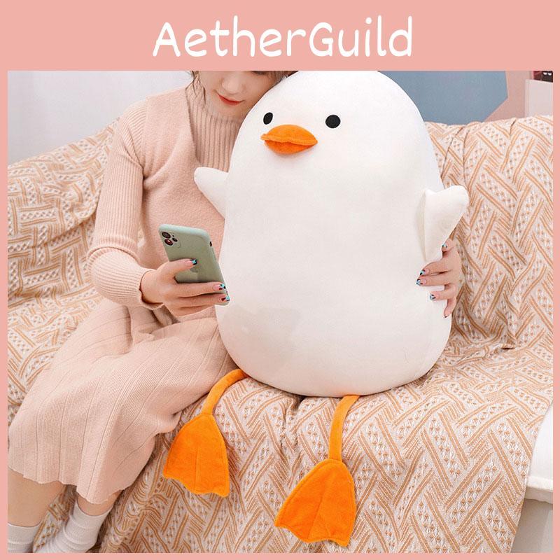 Weiches und knuddeliges weißes Entenplüschtier für Mädchen und Kinder 35cm/50cm