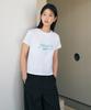 Siyajyu Sitp5288 Marina Slim Short Sleeve T-Shirt_White