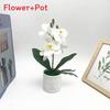 Orchid Faux Butterfly Plant With Plush Material Wedding Decor Props Photography