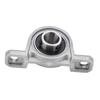 KP001 12mm Pillow Block Bearings Flange Bore Auto Self Adjust Center Mounted Support