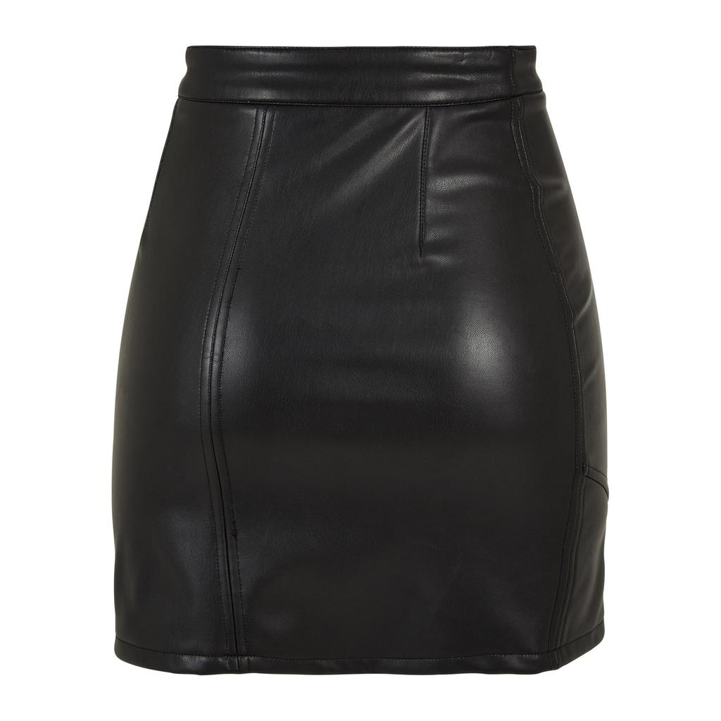 Urban Classics Womens/Ladies Biker Faux Leather Skirt