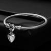 Trendy European Heart Horseshoe Bracelet: Personalized 14MM Titanium Steel Gift for Women