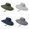 Summer Sun Protection Wide Brim Fisherman Hat For Men Outdoor Fishing And Hiking