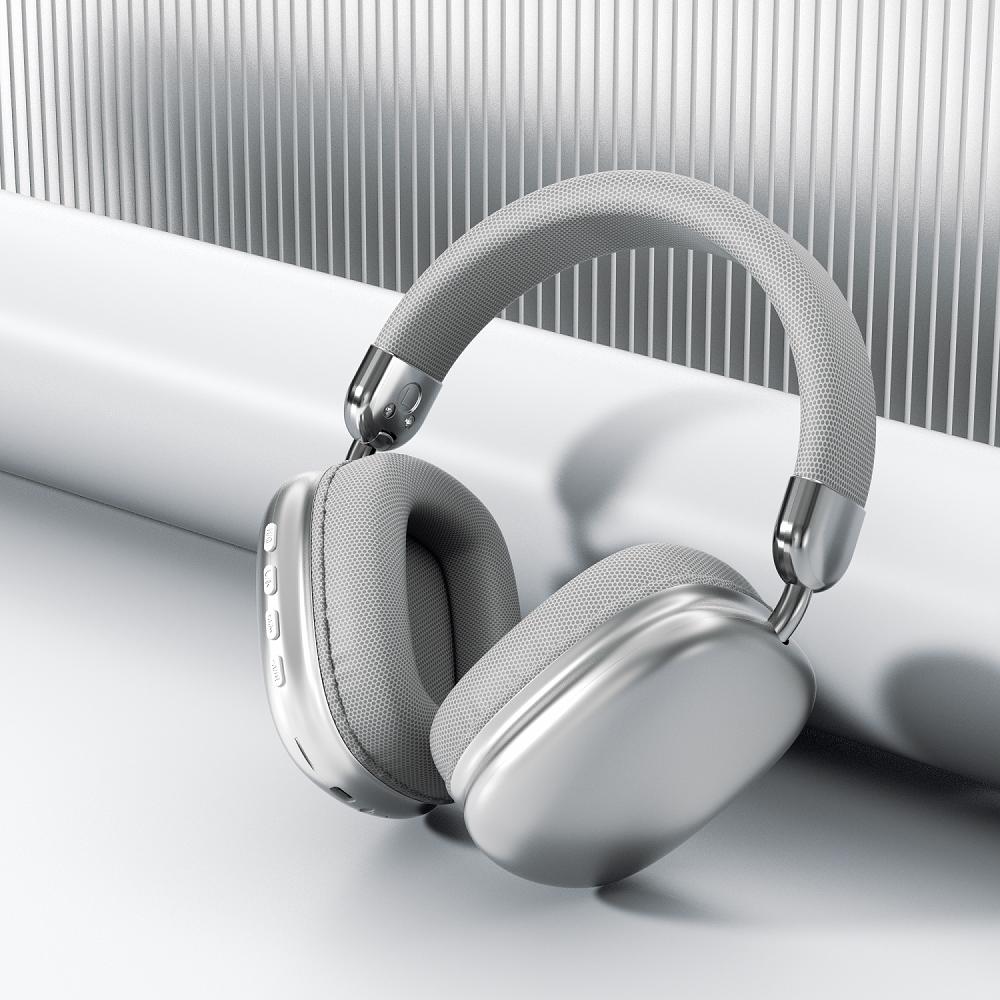 

HIFI Sound Quality Headsets Metal Foldable Wireless Bluetooth Headphones with HD Mic Noise Reduction Gaming Earphones for iPhone