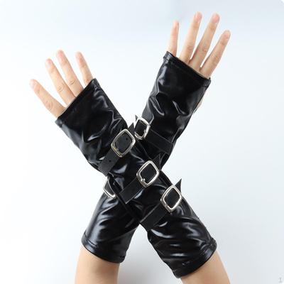 Fingerless Glove with Buckles Gender-Neutral Arm Warmers Long-Lasting