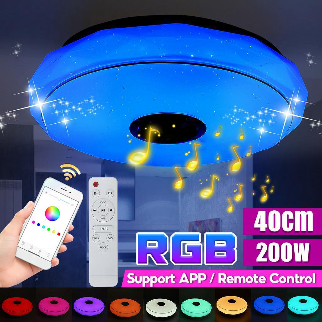 72W/36W RGB LED Ceiling Lights Home Lighting With APP Bluetooth Control Music Light Bedroom Lamps Smart Ceiling Lamp+Remote Control Modern