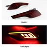 CSCSNL 2Pcs Red Lens LED Rear Bumper Reflector Lamp For Honda CRV CR-V 2017 2018 2019 Tail Brake Light Fog Lamp