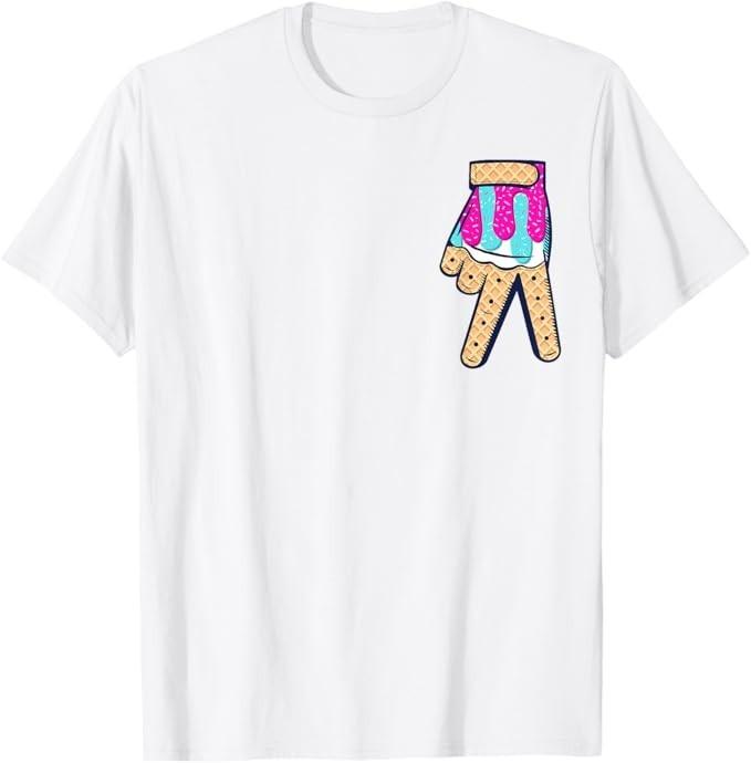 

Baseball Ice Cream Drip Boys Home Plate Glove Respect Drip T-Shirt 3XL