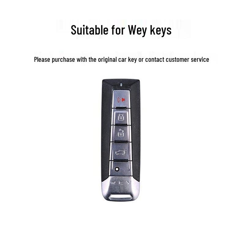 Great Wall Wey VV5/VV7/VV6 Key Case: High-End Full Coverage Car Accessory for WEY Latte DHT (Female Edition)