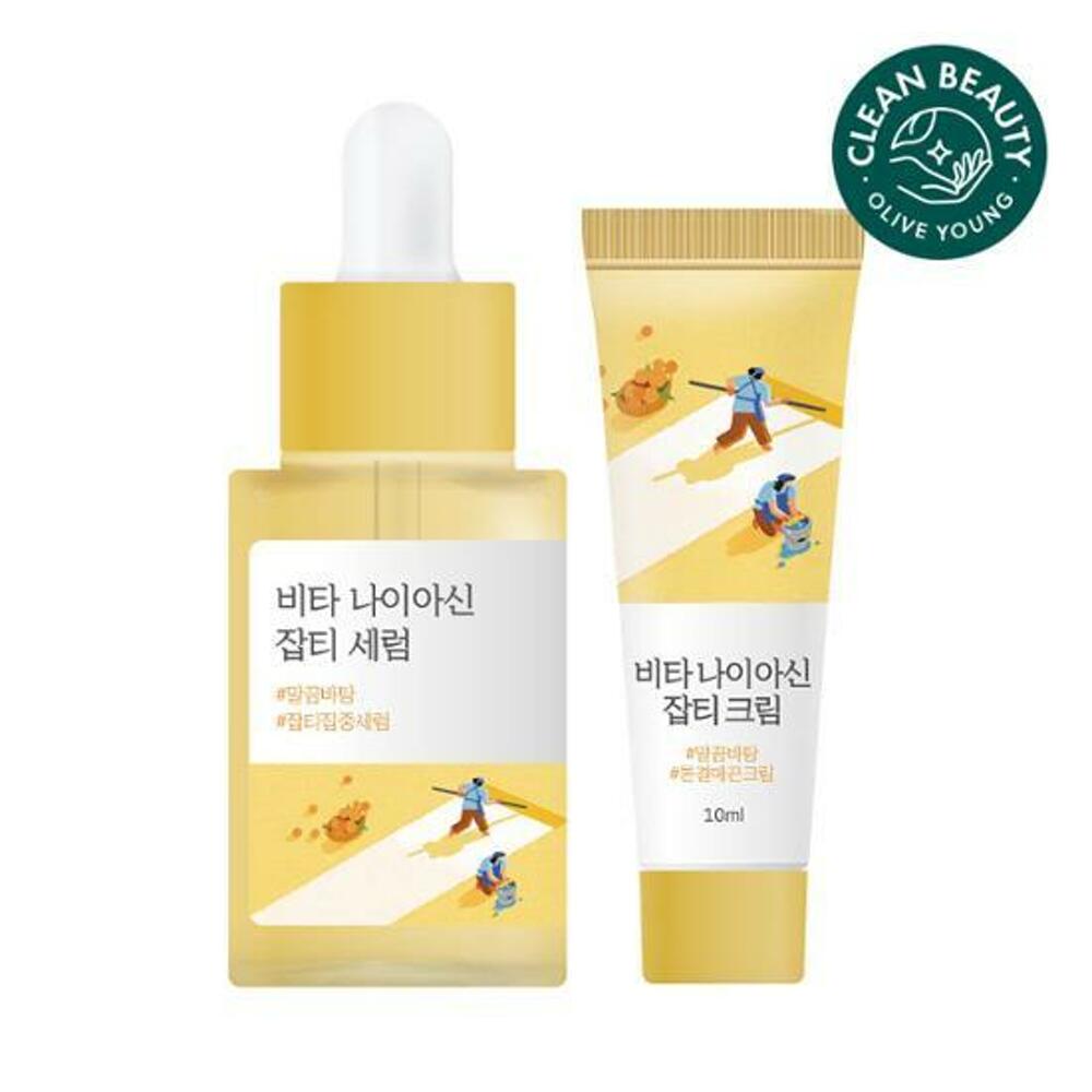 ROUND LAB Vita Niacin Blemish Serum 30ml Zestaw Specjalny (+Krem na niedoskonałości 10ml)