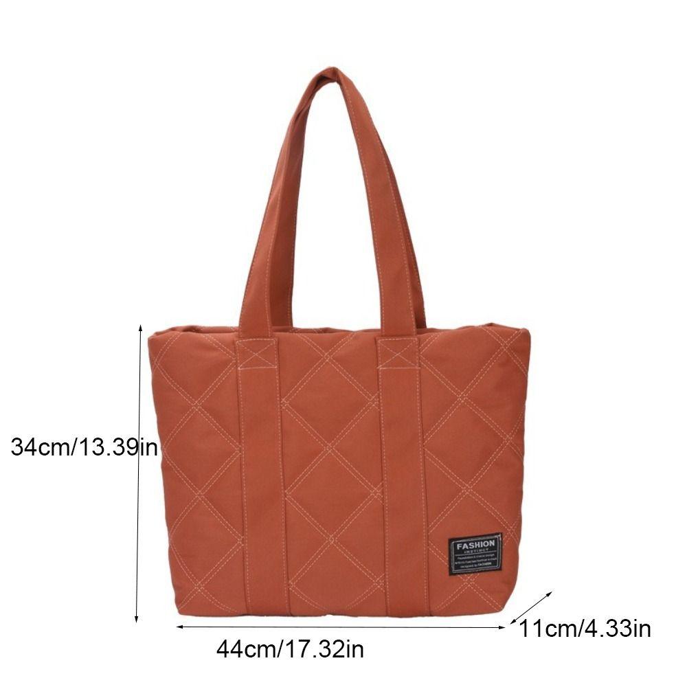 Korean Style Space Cotton Tote Bag Large Capacity Oxford Handbag Cute Shoulder Bag Lady