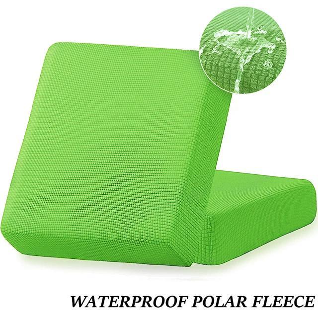 Waterproof Plain Sofa Cushion Cover Jacquard Elastic Sofa Slipcovers For Living Room Chaise Lounge L-Shaped Sofa Seat Cover