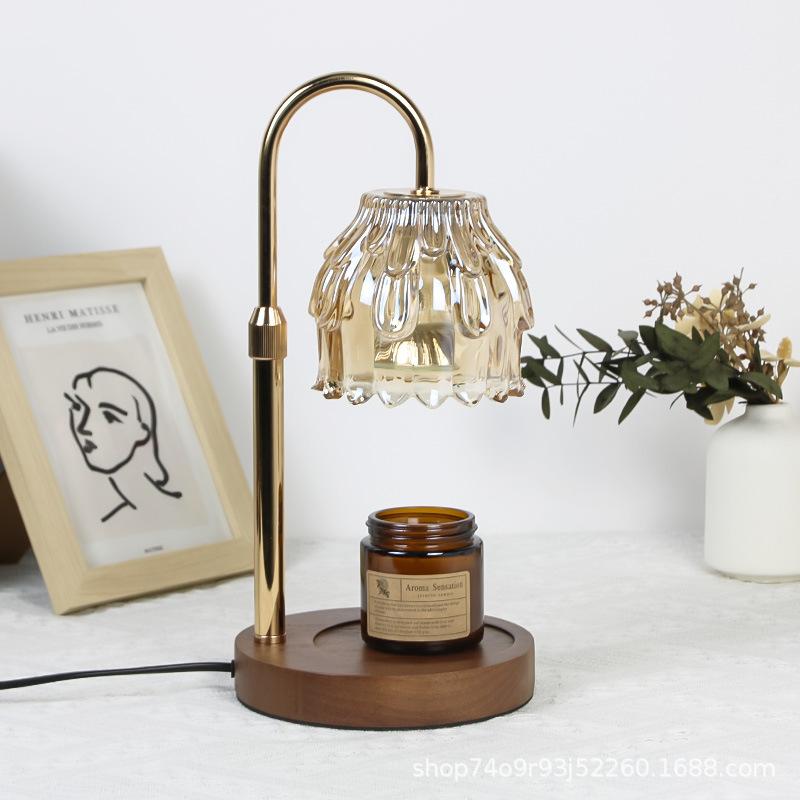 Melting Wax Lamp Ins Diffuser Gift Desk Lamp Smokeless Temperature Control American Retro Night Light Aromatherapy Lamps