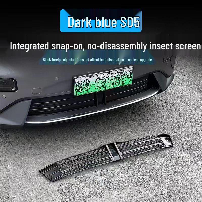 Shenlan S05 Insect Net Grill Protector: Dustproof Buckle & Water Tank Decorative Part Insect Net Front Grille [Glossy Black]