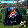 Custom Name Blanket Oklahoma Sports Team Blanket Bedding Blanket for Travel, Camping, Living Rooms, Offices, Sofas, Fan Christmas Gift