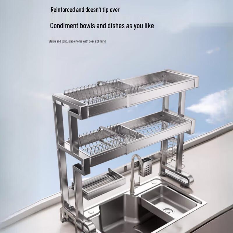 Beifu Kitchen Countertop Expandable Dish Rack