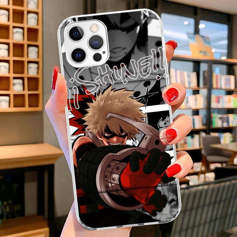 My Hero Bakugou Katsuki Cover Phone Case For iPhone 16 17 Air 15 14 Pro Max 16E Phone Case 13 Mini 12 11 7 SE 8 Print Pattern Fi