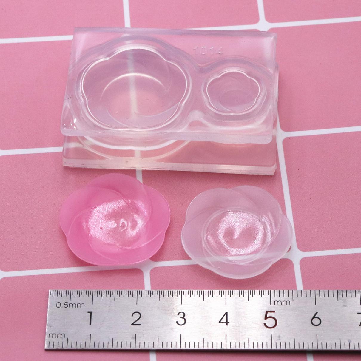 Mini Plum Blossom Silicone Mold for Dollhouse Tableware