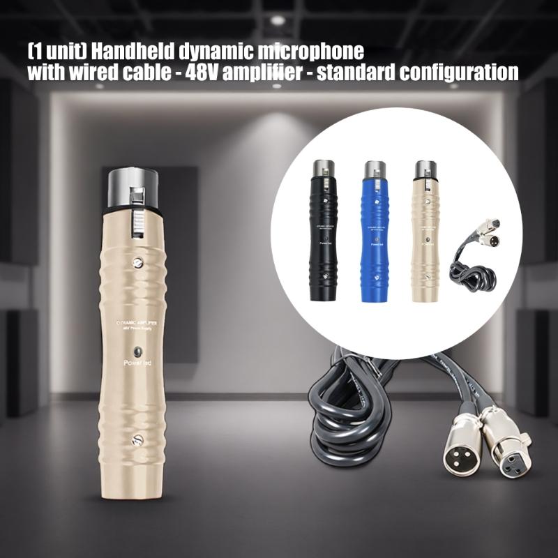Durability Metal Handheld Microphone Preamplifier 48V Amplifier Ideal For Stage Performances And Public Speaking