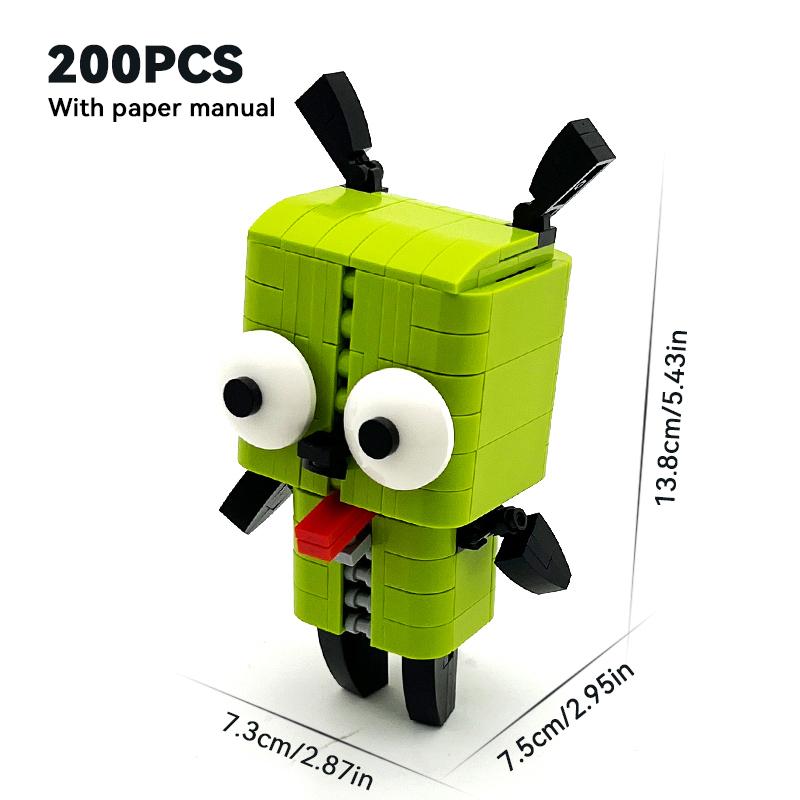 Alien Robot Dog Creative Model Building Blocks Kit Toys Collection Ornaments for Enthusiasts & Children Christmas Birthday Gift