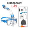 OLIKEI 3-in-1 Scuba Snorkeling Masks for Adults Kids Anti-Fog Leakproof Diving Mask Swimming Goggles Free Breathing Diving Glasses