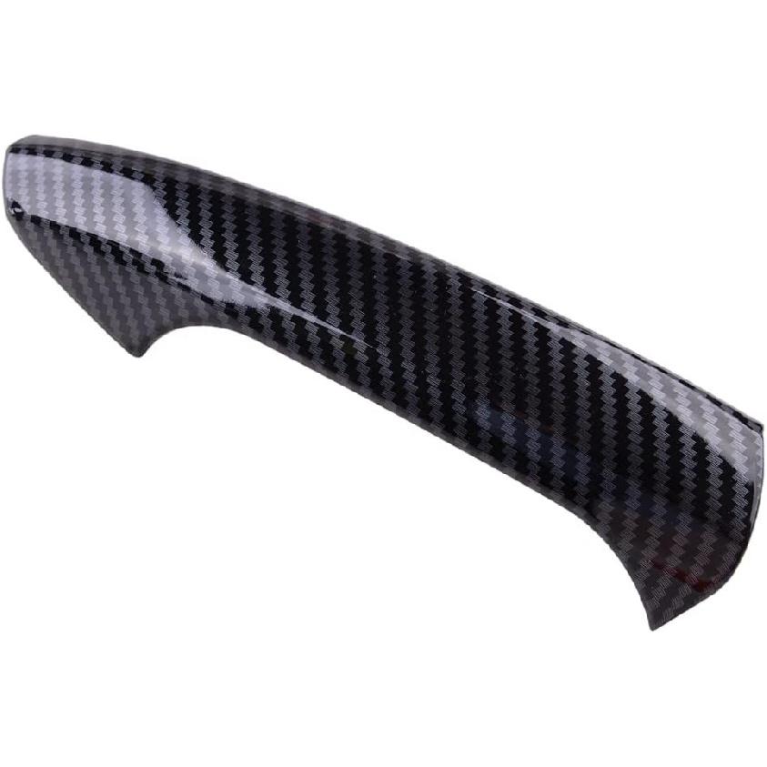 Car Exterior Door Handle Cover Trim Cap Set Carbon Fiber Texture Fit for Mercedes-Benz W246 W204 W212 X204 W166 W117 LHD Black