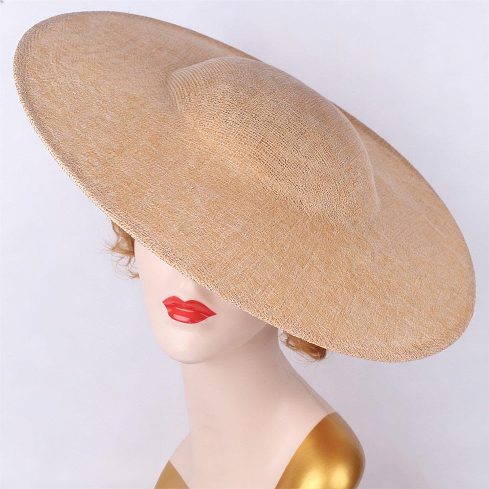 New 40cm Fascinators Base Big DIY Hair Accessories Hat with Clip Women Wedding Headpiece for Cap Supplies