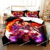 Anime King Of Fighters Bedding Set Duvet Cover Bed Set Quilt Cover Pillowcase Comforter King Queen Size Boys Adult Bedding
