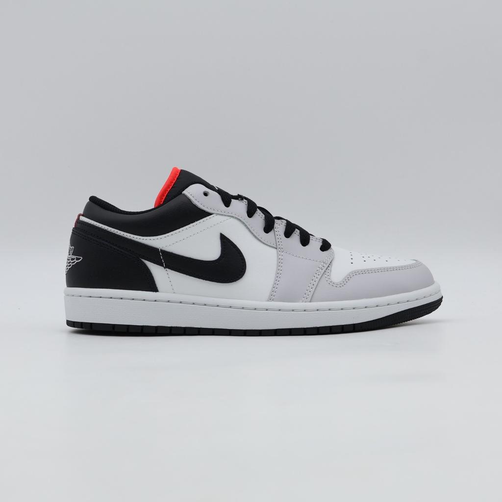 553558-045 Nike Air Jordan 1 Low Neutral Grey Infrared 23 Black (Men's)