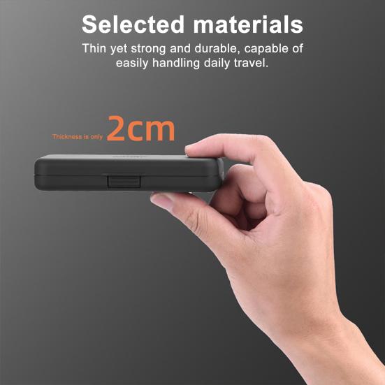 Filter Carrying Case for DJI Osmo Pocket 3 Water Dust Resistant Optics Lens ND UV CPL Filter Memory Card Accessories Storage Organizer Box