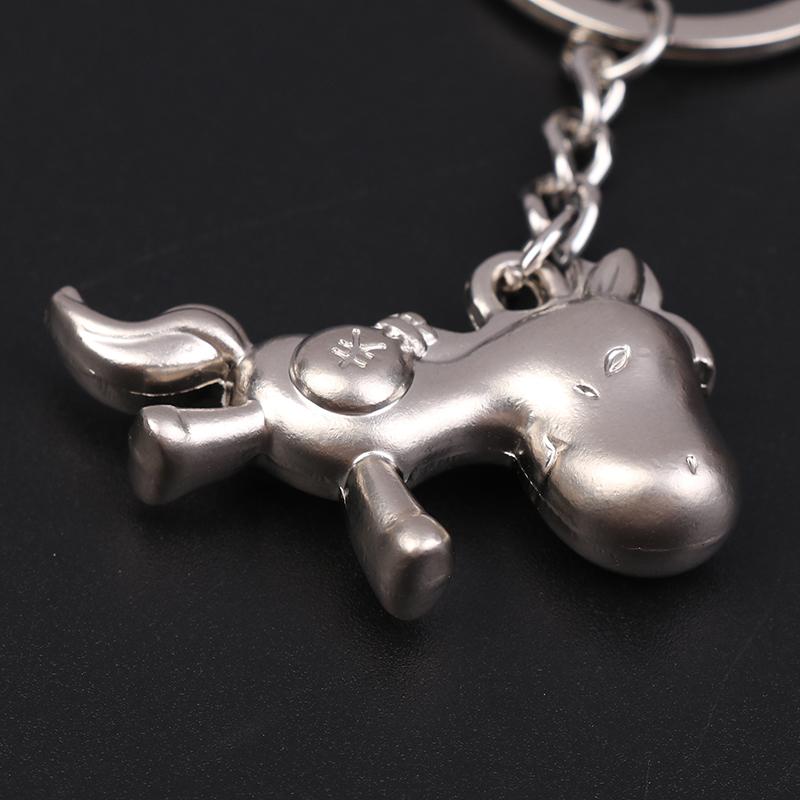 2026 Zodiac Year Of The Horse Metal Keychain Backpack Lucky Horse Pendant Keyring Badge Key Chain Gift
