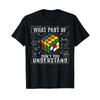 What Part Of Don T You Understand Funny Puzzle Cube Math Shirt Vintage Designer Clothes Graphic Homme Versatile Slightly