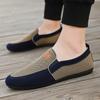 Men's Casual Canvas Shoes Light Walking Loafers Concise Breathable Driving Shoes Moccasins 2024 Summer New Work Leisure Footwear