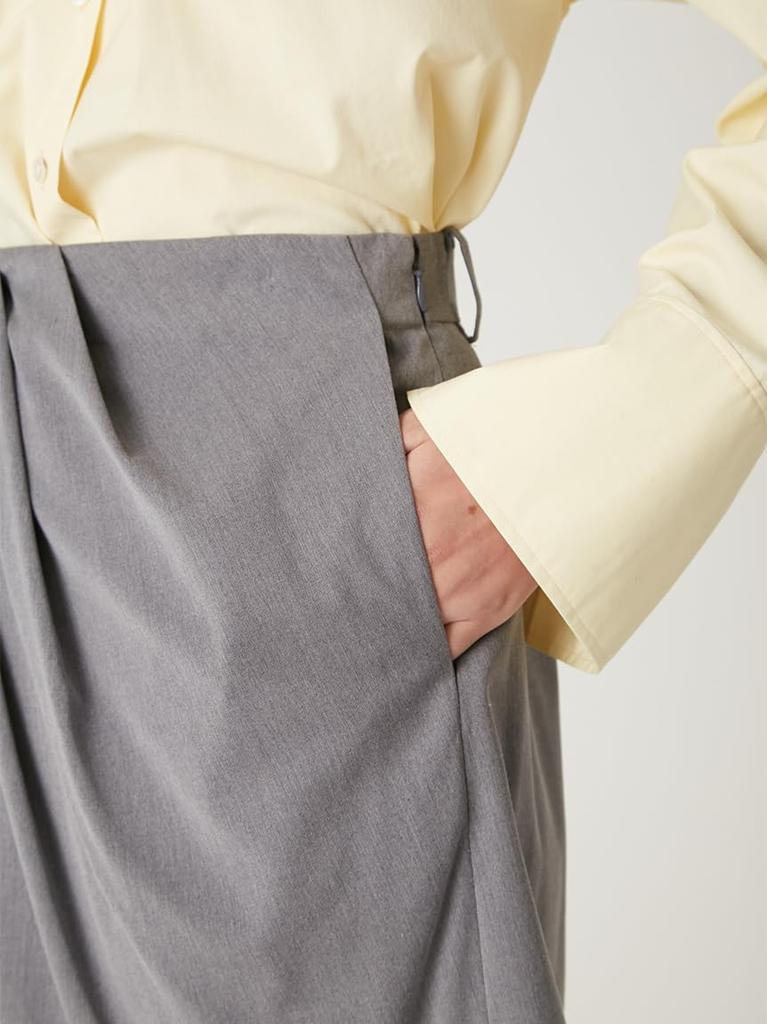 Drapierter Mini-Wickelrock FWFS255054GRY0