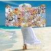 Custom Name Ultra-Soft Beach Towel with LankyBox Theme,Ideal for Pool - Camping, Diving - Perfect Travel Essential, Vibrant Beach Towel.