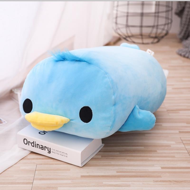 Stuffed Down Cotton Lying Duck Adorable Yellow Duck Plush Playthings designed for Gentle Pillow Cushion Nice Xmas Present