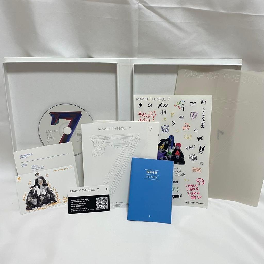 [USED] F037 * BTS MAP OF THE SOUL 7 Album Set (No Trading Cards)