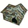 Insulated Outdoor Cat House Waterproofing Large Space Foldable Cat Bed Kitty Shelter for Garage Porch Barn