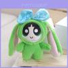 Adorável Boneca de Pelúcia Meninas Superpoderosas Brinquedo Macio de Desenho Animado em Rosa Azul e Verde 12cm