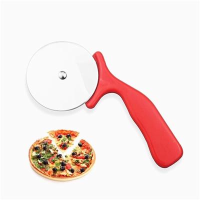 Rostfritt stålskärare Pizzakniv Tårtverktyg Pizzahjul Sax Pajer Våfflor Deg Kakor