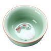 Celadon Ceramic Tea Tasting Set with Koi Fish Design and Custom Logo