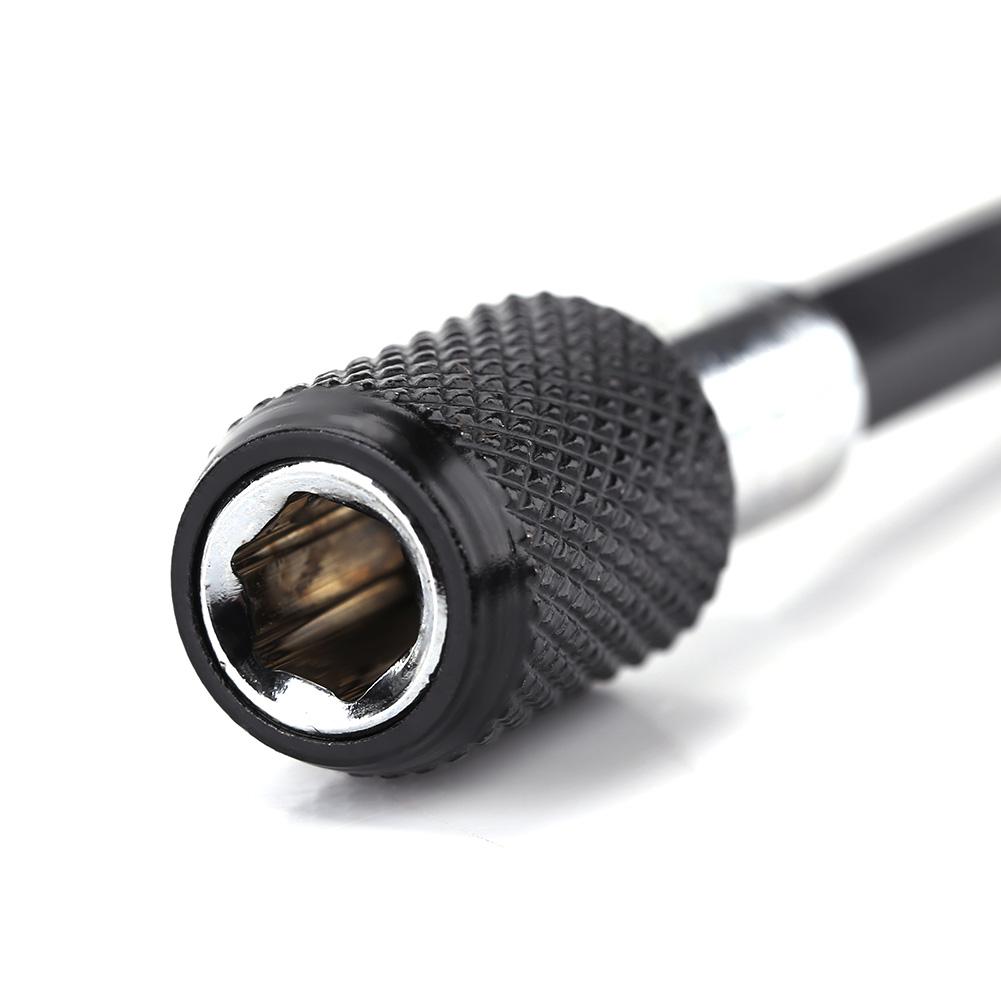 1/4 Inch Hex Shank Quick Relse Screwdriver Drill Bit Holder (black Knurling 100MM)