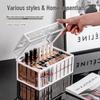 High-End Dustproof Glass Lipstick Storage Rack with Lid, Multi-Layer Design, Large Capacity for Lipstick and Lip Gloss