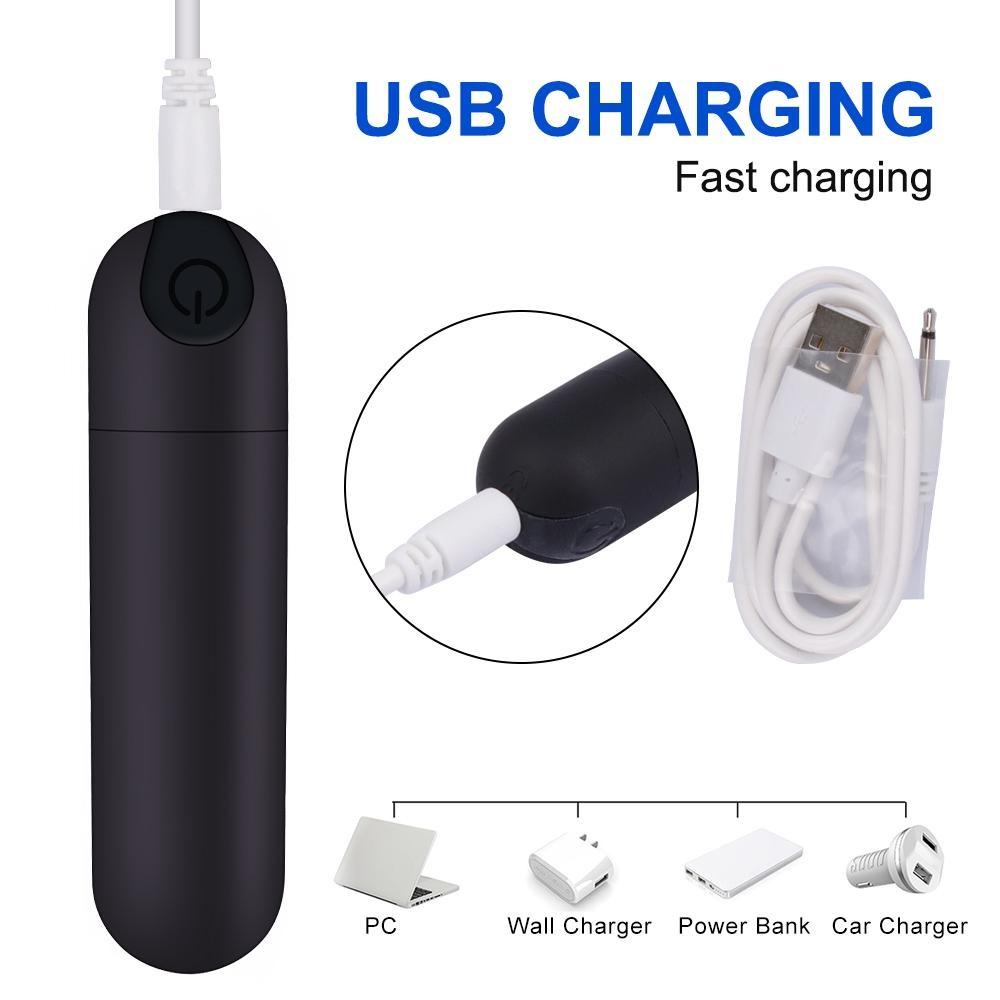 Bullet Vibrator Rechargeable G-spot Clitoral Stimulator Masturbation Mini Portable Adult Toy