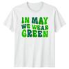 In May We Wear Green Mental Health Awareness Retro T-Shirt