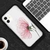 Bellissima Custodia a Fiori Per iPhone 13 12 11 Pro Max XS Max XR X 7 8 6 Plus 5 5S SE 2020 12 Mini Opaca Morbida TPU Trasparente