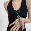 Starfish Love Charm Pendant Necklace for Women, High-end and Niche Women's Sweater Chain, Long Style, Neck Accessory