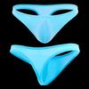 Men Sexy Thong Low-rise U-Convex Solid Color Briefs Elastic Waistband Slim Fit Solid