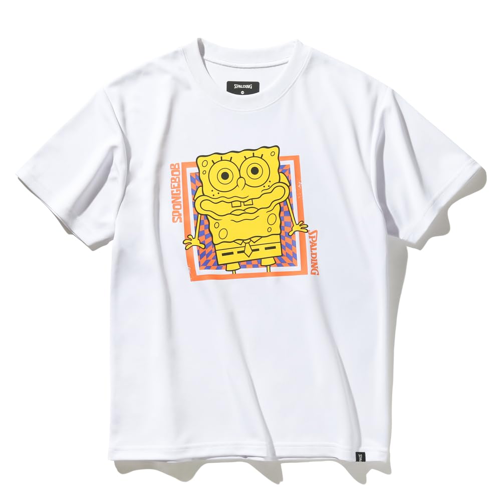 

Spalding Junior SpongeBob SquarePants Checkered Flag T-Shirt, White, Size 150 (SJT25063S)