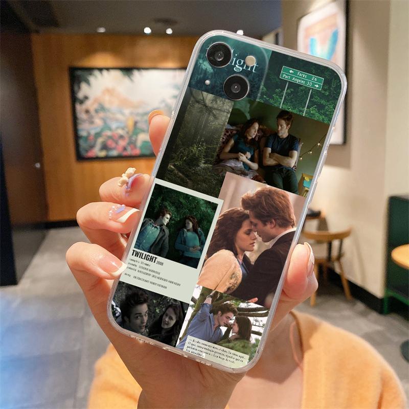 

Twilight Saga Transparent Phone Case For iPhone 15 14 13 12 Mini 11 Pro Max XS X XR 7 8 Plus Clear Shockproof Silicone Cover iPhone 12 mini